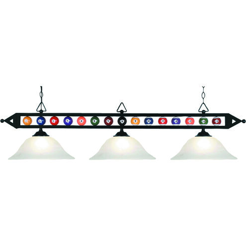 Designer Classics Linear Chandelier Ceiling Light in Incandescent, White Faux Alabaster Glass