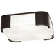 Bryce 3 Light 14 inch Deep Patina Bronze Flushmount Ceiling Light