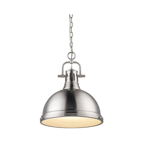 Duncan 1 Light 14 inch Pewter Pendant Ceiling Light, Large