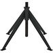 Edith 30.5 X 30.5 inch Matte Black Adjustable Side Table, Large