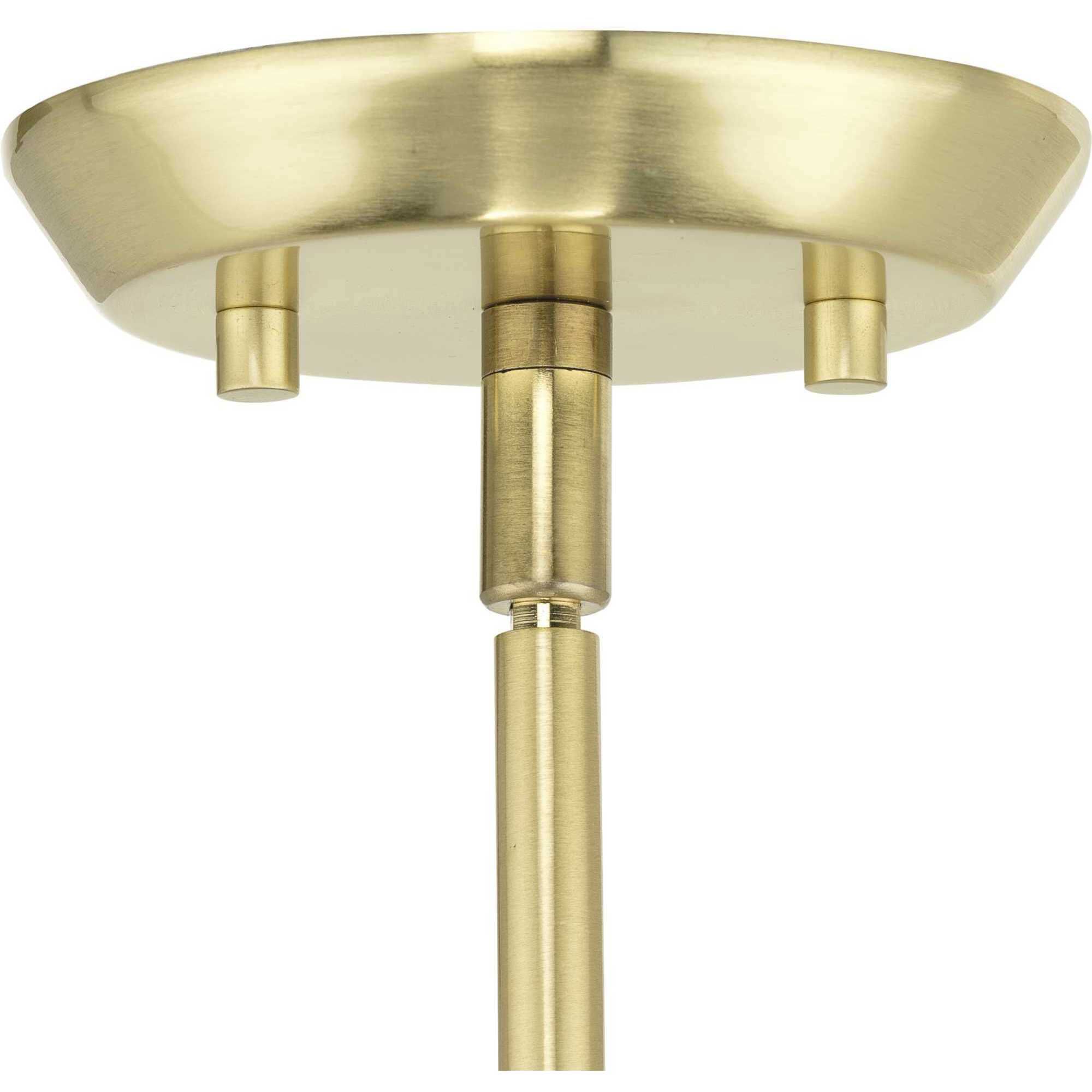 Clarion 1 Light 10.5 inch Satin Brass Pendant Ceiling Light