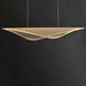 Manta LED 59 inch Black Linear Pendant Ceiling Light