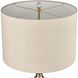 Annetta 33 inch 60 watt Antique Brass with Clear Table Lamp Portable Light
