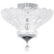 Signature Sterling LED 12 inch Polished Chrome Semi-Flush Mount Ceiling Light, Schonbek Signature