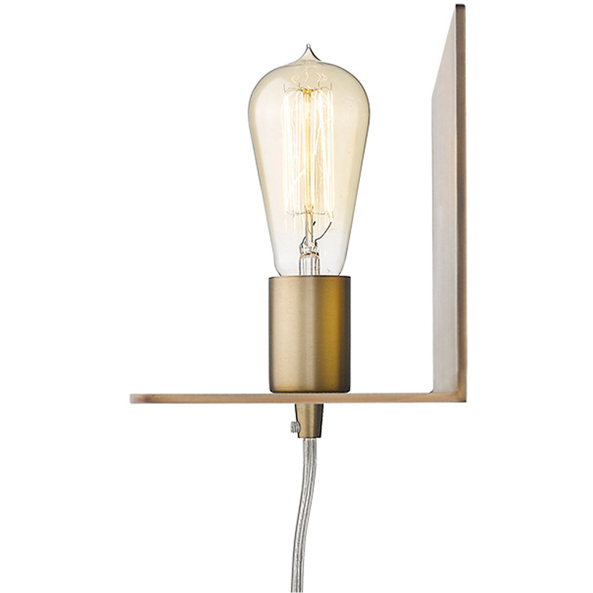 Arris 1 Light 15 inch Aged Brass Sconce Wall Light