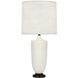 Michael Berman Hadrian 28.75 inch 150.00 watt Matte Lily Table Lamp Portable Light in Deep Patina Bronze