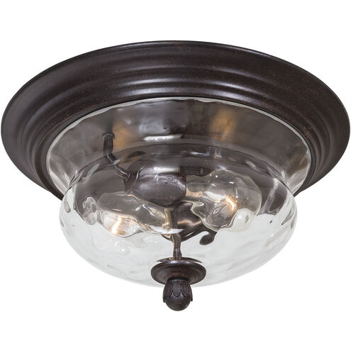 Merrimack 2 Light 13 inch Corona Bronze Outdoor Flush Mount, Great Outdoors