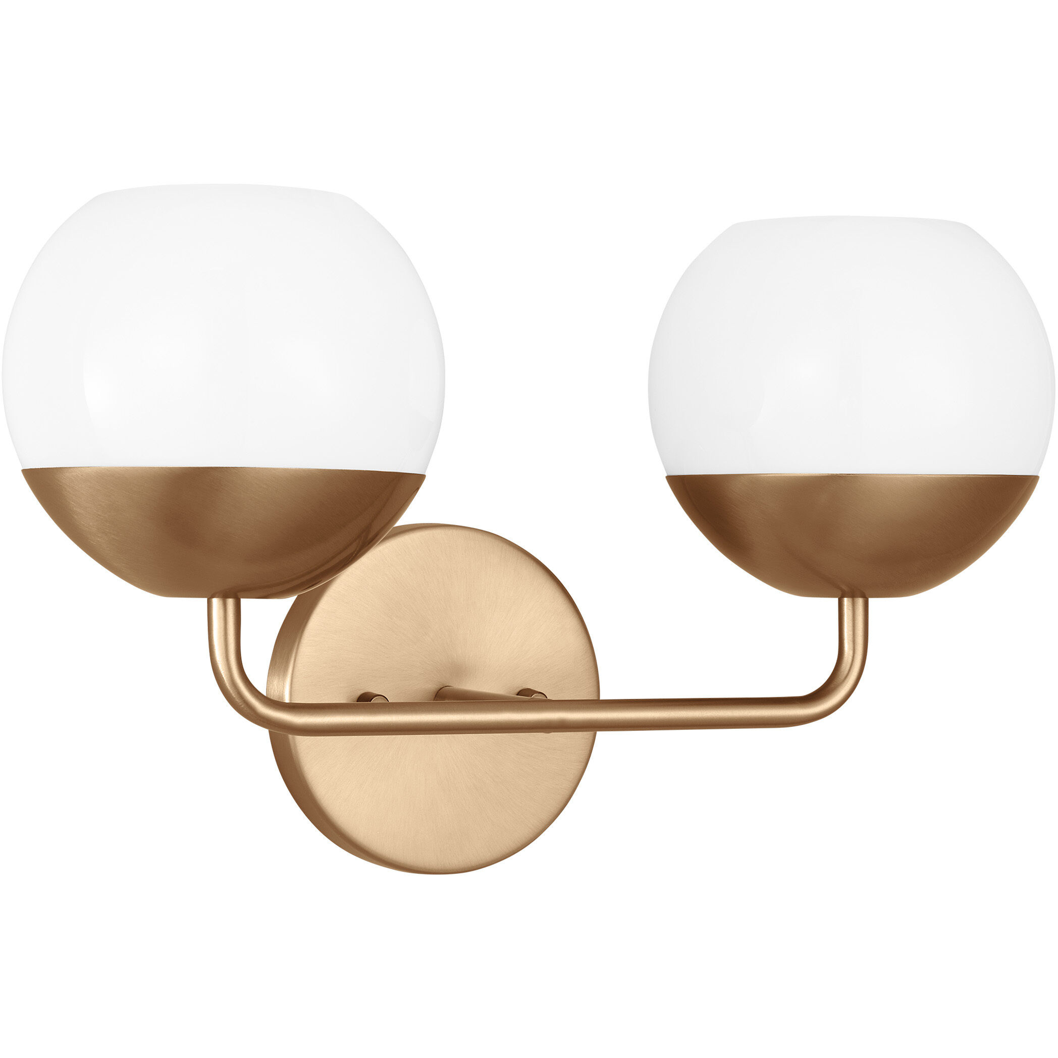 Alvin 2 Light 16.5 inch Satin Brass Bath Vanity Wall Light