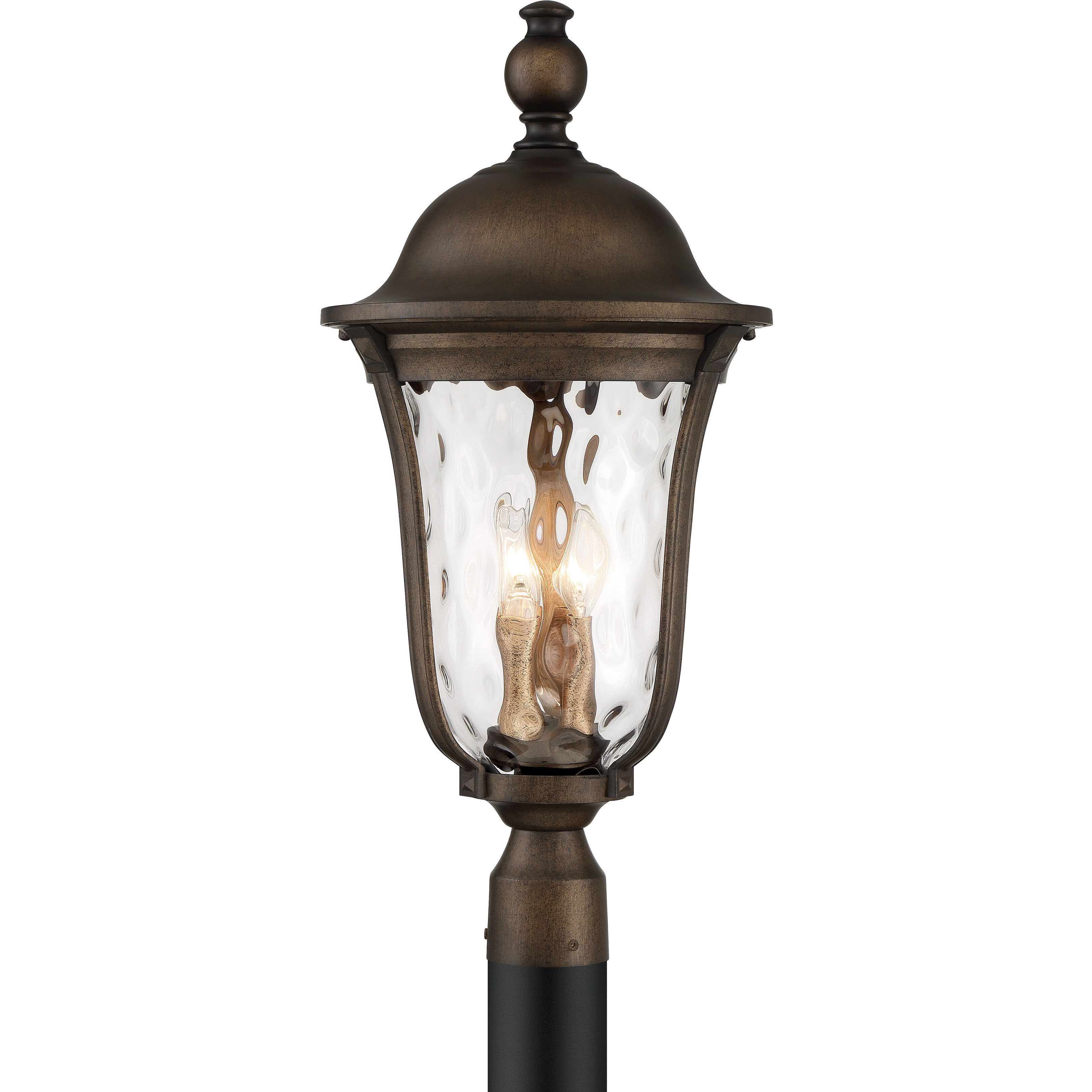Havenwood 4 Light 26 inch Tavira Bronze And Alder Silver Outdoor Post Mount, Great Outdoors 