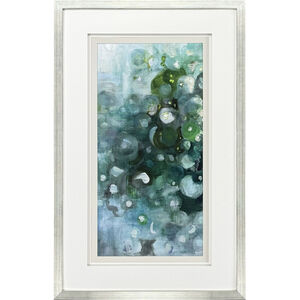 Emerald Constellation Blue and Turquoise and Teal and White Framed Art