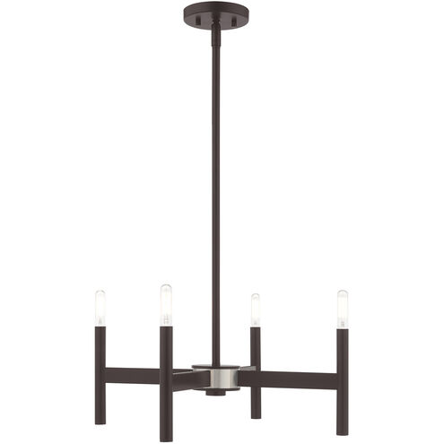 Copenhagen 4 Light 20 inch Bronze Mini Chandelier Ceiling Light