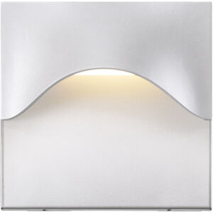 Tides LED 8 inch Textured White Indoor-Outdoor Sconce, Inside-Out