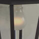 Straight Glass 1 Light 18.25 inch Textured Black Outdoor Wall Mount, Medium