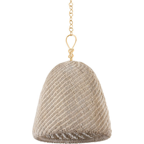 Reina 1 Light 21 inch Gold Leaf Pendant Ceiling Light