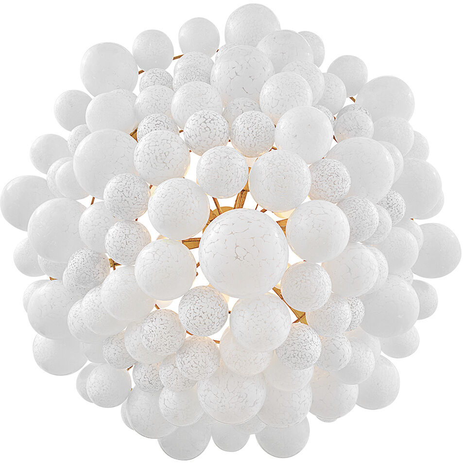 Marabel 10 Light 48 inch Distressed Brass Chandelier Ceiling Light