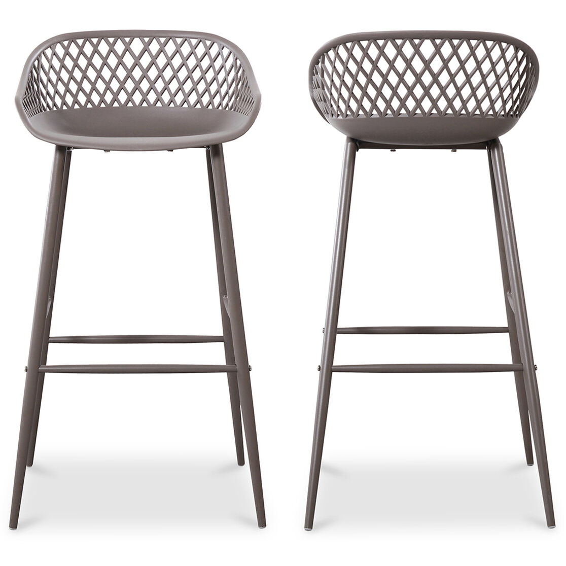 Piazza 37 inch Grey Outdoor Barstool