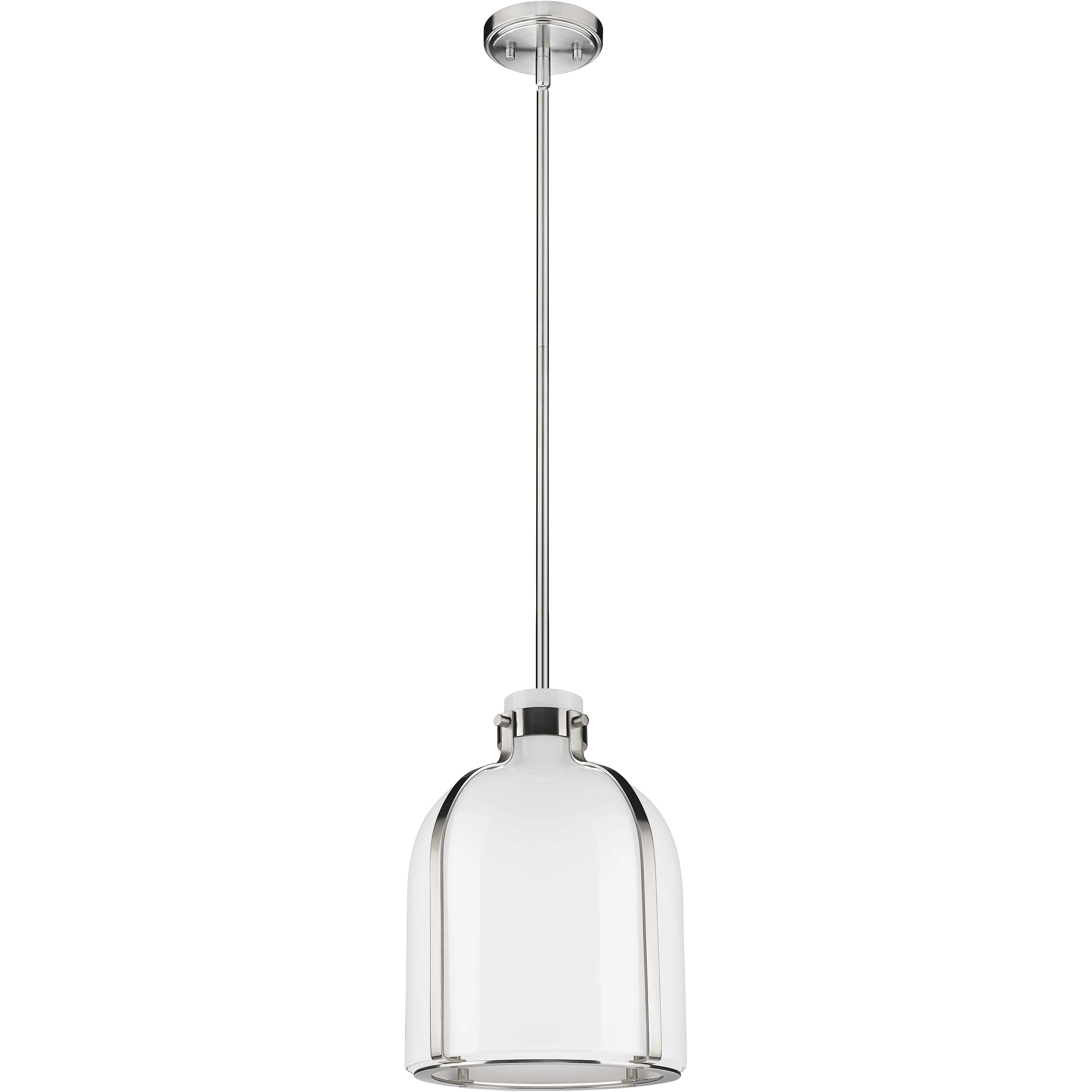 Pearson 1 Light 9.75 inch Brushed Nickel Pendant Ceiling Light