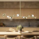 Geode LED 51.25 inch Brushed Gold Linear Pendant Ceiling Light