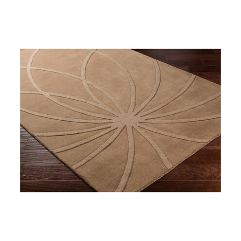 Mystique 132 X 96 inch Dark Brown Handmade Rug, Rectangle