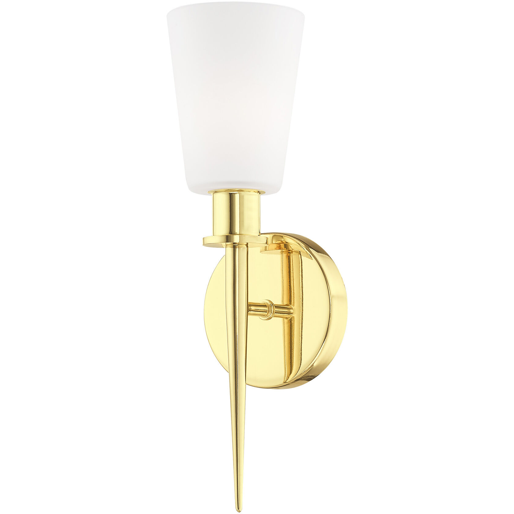 Witten 1 Light 4 inch Polished Brass ADA ADA Wall Sconce Wall Light
