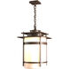 Banded 1 Light 14 inch Coastal Bronze Outdoor Ceiling Fixture, Large