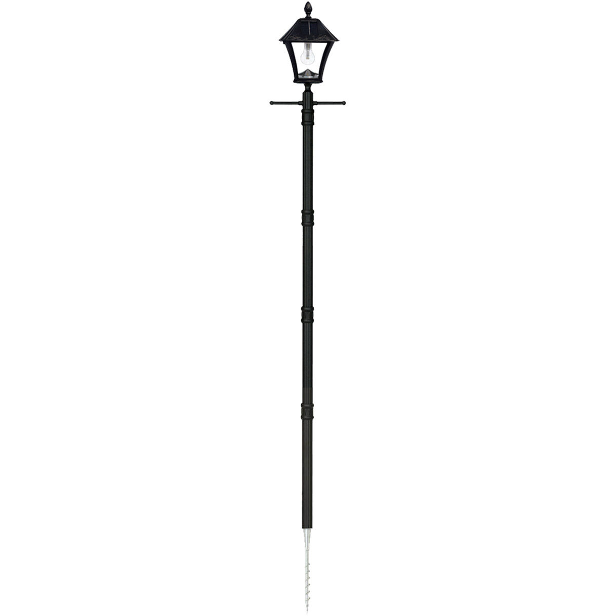 Baytown LED 77 inch Black Lamp Post Set