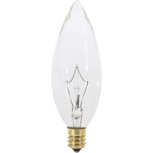 Lumos Incandescent BA9 1/2 Candelabra E12 25 watt 130V 2700K Light Bulb