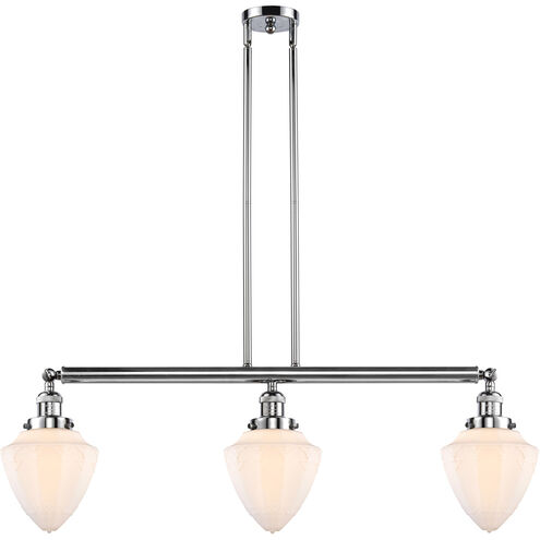 Franklin Restoration Bullet 3 Light 38 inch Polished Chrome Island Light Ceiling Light