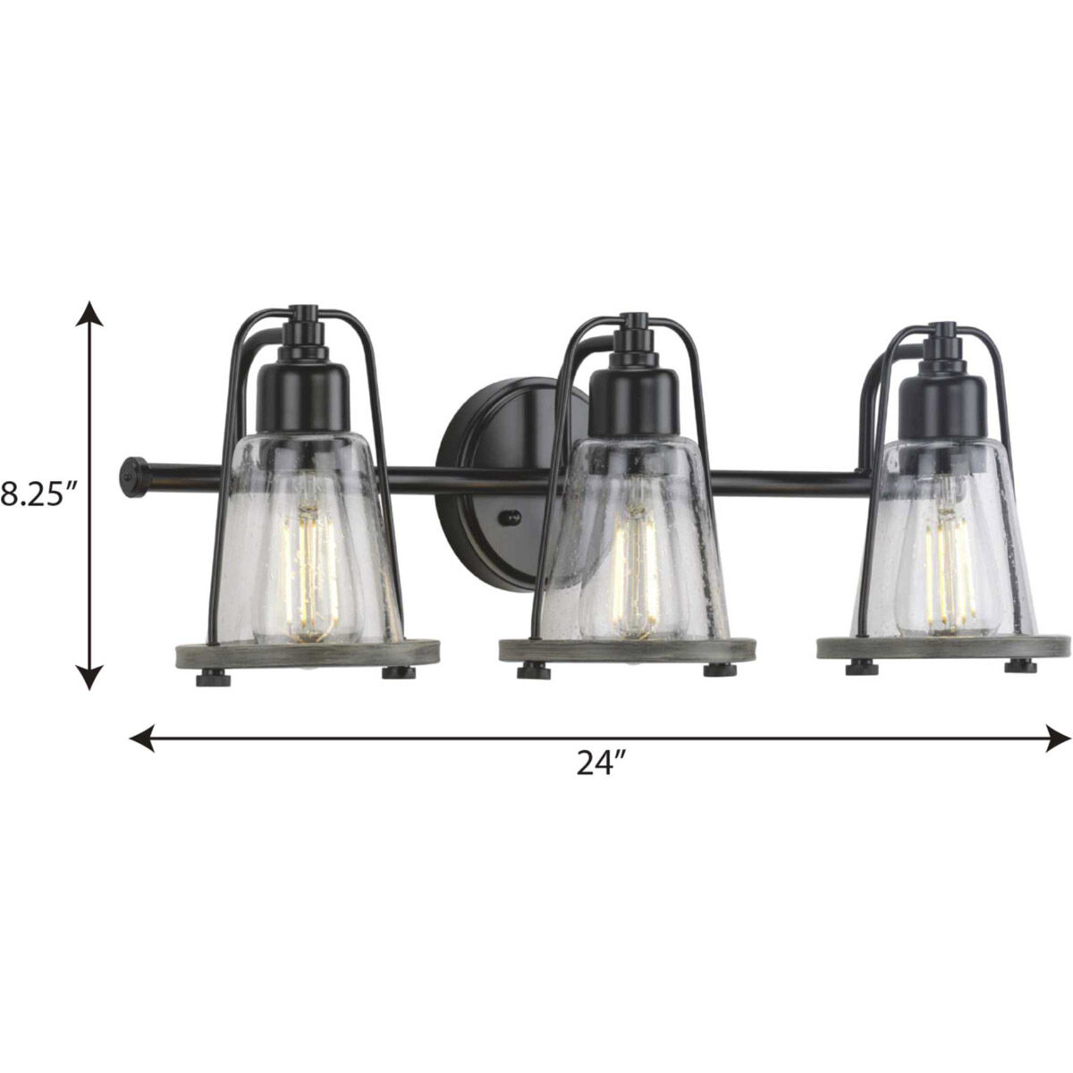Farmhouse vanity lights matte black deals
