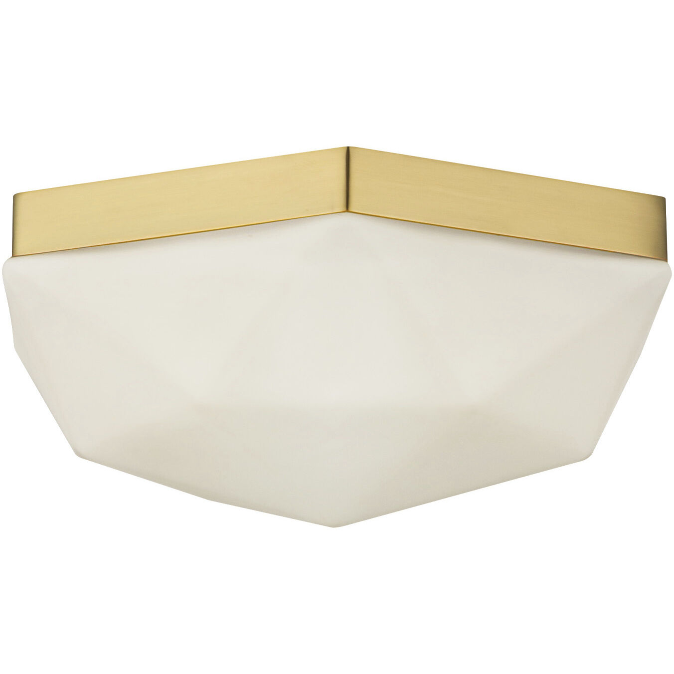 Alora Mood Krysta 2 Light 10.5 inch Brushed Gold Flush Mount Ceiling Light