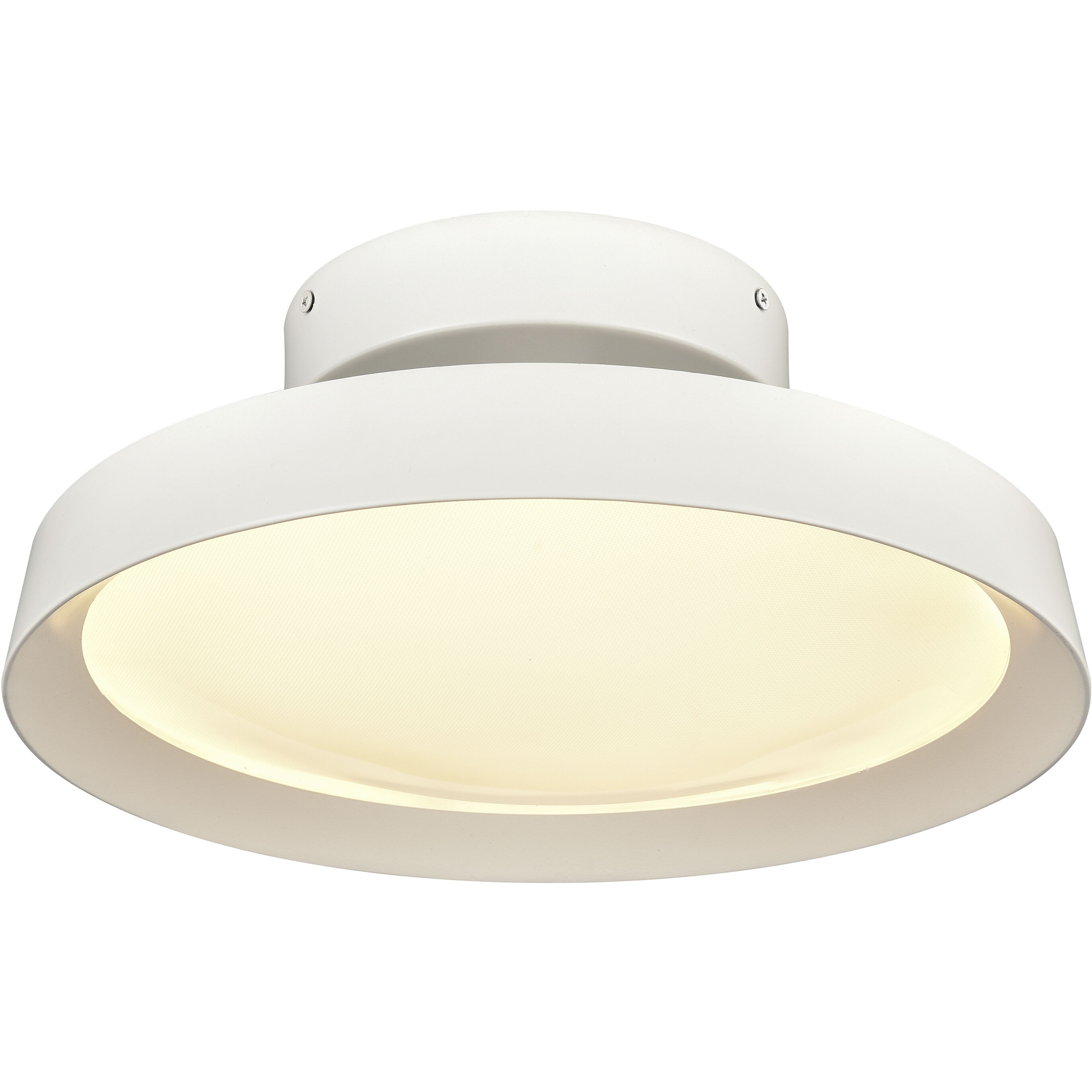 Nancy LED 13.75 inch Matte White Semi Flush Mount Ceiling Light