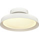 Nancy LED 13.75 inch Matte White Semi Flush Mount Ceiling Light