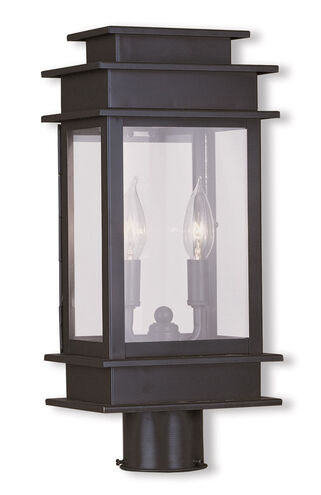 Princeton 2 Light 17 inch Bronze Outdoor Post Top Lantern