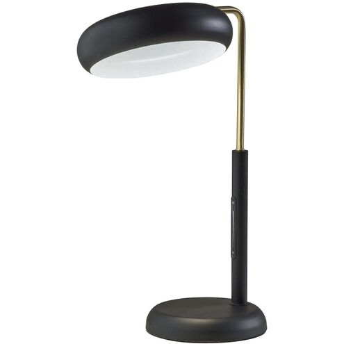 Lawson 20 inch 12.00 watt Black and Antique Brass Table Lamp Portable Light