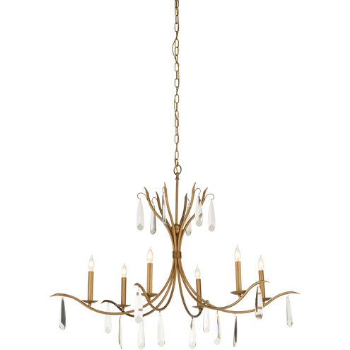 Giulia 6 Light 48 inch Gold Chandelier Ceiling Light