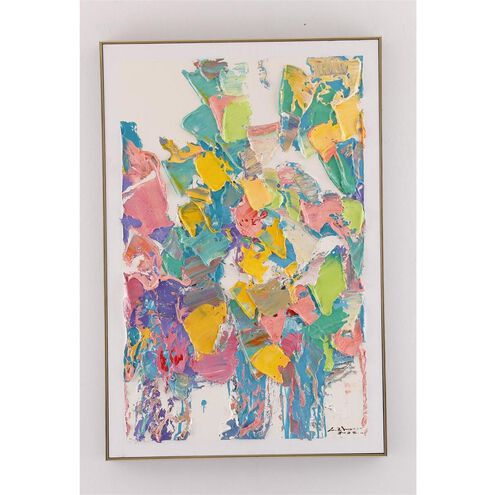 LM Zhou's Textural Brushstrokes II 48 X 32.25 inch Painting, II