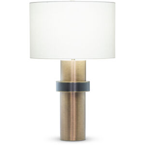 Carlton 26.25 inch 150.00 watt Antique Brass and Bronze Table Lamp Portable Light
