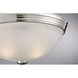 Stella 2 Light 13 inch Polished Nickel Flush Mount Ceiling Light, Essentials