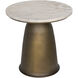 Aiden 18 X 18 inch Aged Brass Side Table