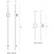 Magic Wall Sconce Wall Light in 32in., Polished Nickel