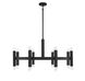 Contemporary 16 Light 40.5 inch Matte Black Chandelier Ceiling Light