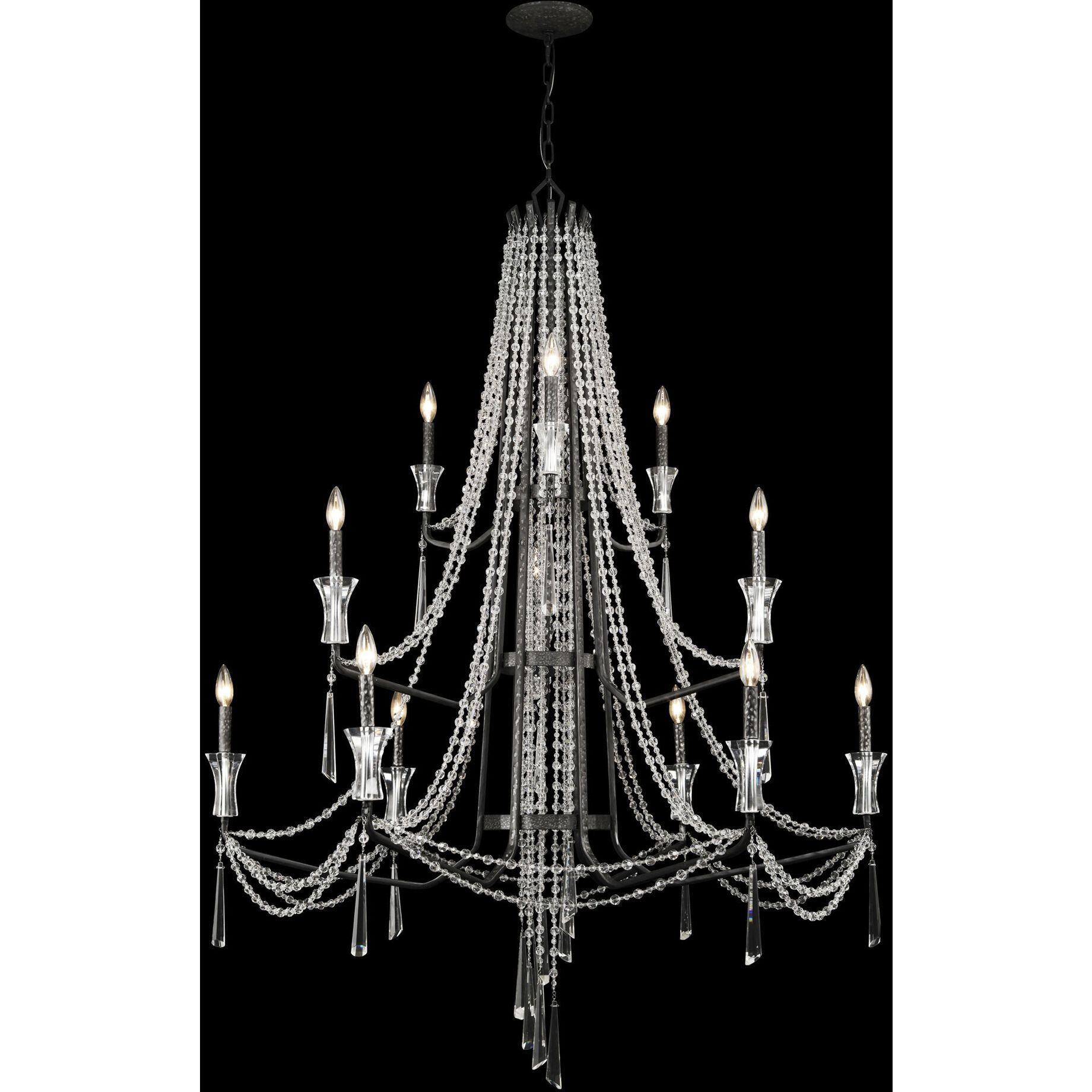Barcelona 12 Light 44 inch Onyx Chandelier Ceiling Light