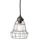 Wire 1 Light 6 inch Brown Mini Pendant Ceiling Light