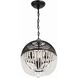 Duval 3 Light 12 inch Matte Black Pendant Ceiling Light