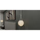 Aliyah 1 Light 10.75 inch Brushed Nickel Mini Pendant Ceiling Light, Small