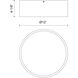 Alora Mood Brisbane 2 Light 12 inch Matte Black Flush Mount Ceiling Light