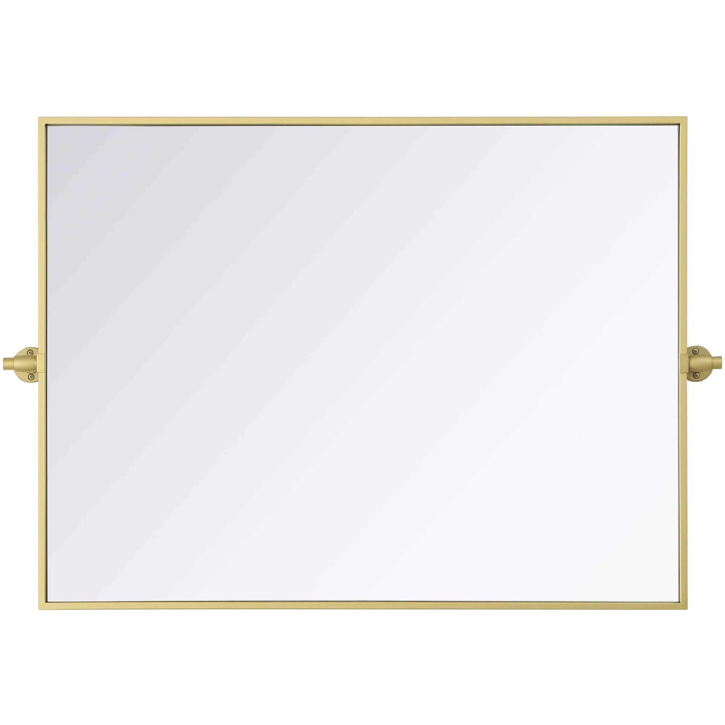 Amoura 36 X 27 inch Brass Mirror