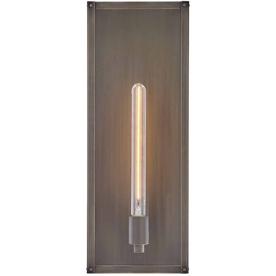 Estate Series Max 1 Light 20 inch Burnished Bronze Outdoor Wall Mount Lantern