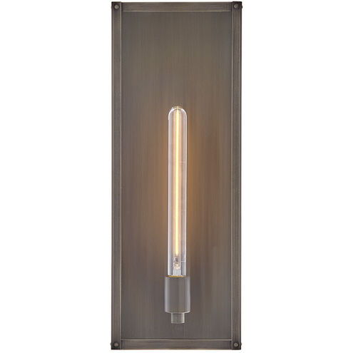 Estate Series Max 1 Light 20 inch Burnished Bronze Outdoor Wall Mount Lantern