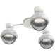 Cabochon Sconce & Flush Mount Wall Light in 3000K LED, Smoke, Salt White with White Marble, Hub & Spoke